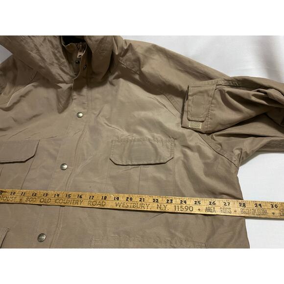 Vintage Woolrich Jacket Men 2XL Beige Multi Pockets double Zip Made in USA - Picture 3 of 16